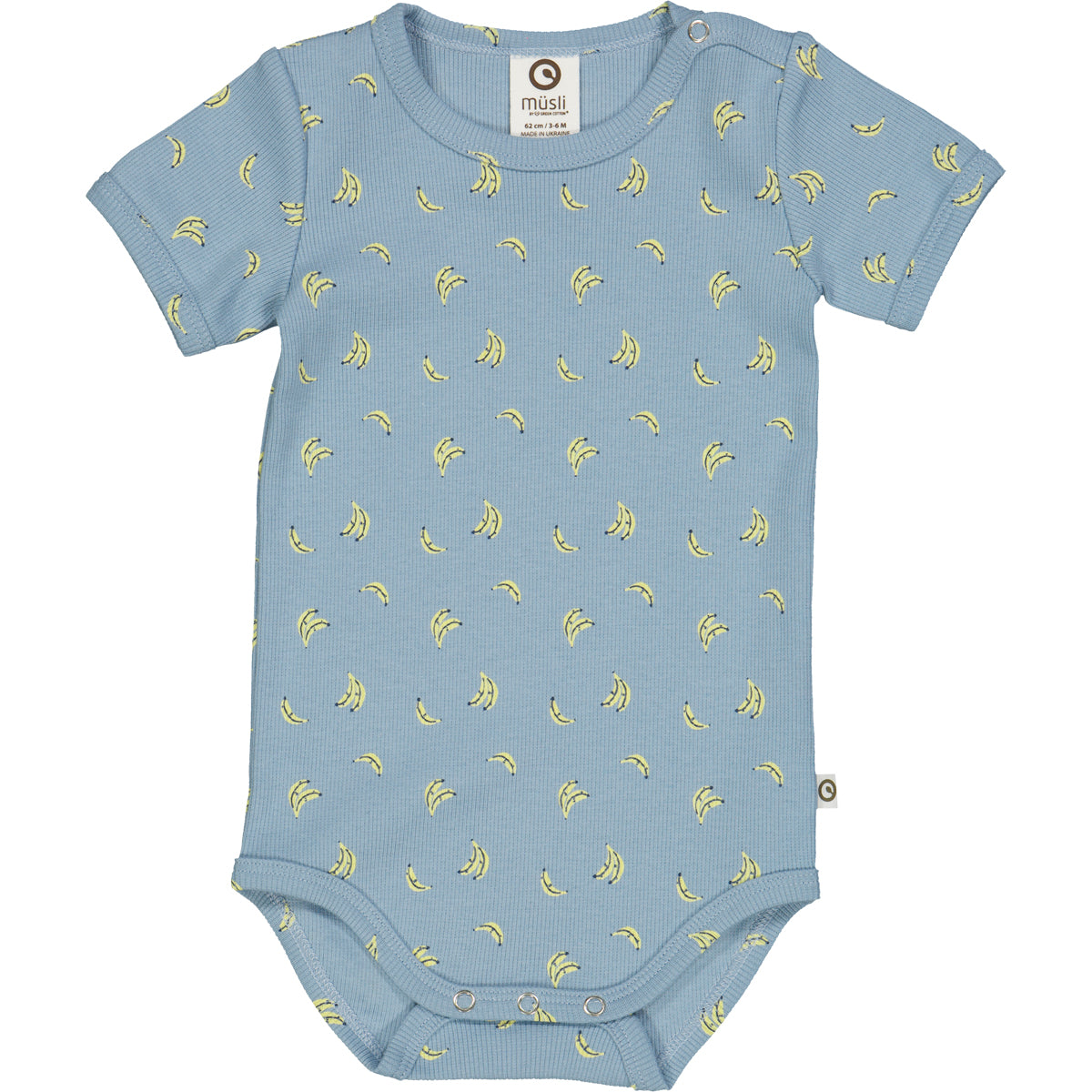 Body cu mânecă scurtă și imprimeu banane