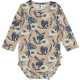 Body Lily cu imprimeu floral și mânecă lungă