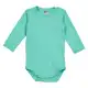 Body cu mâneci lungi verde mentă, din bumbac organic