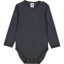 Body cu mânecă lungă albastru închis, cu tentă grafit
