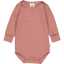 Body cu mânecă lungă, roz prăfuit