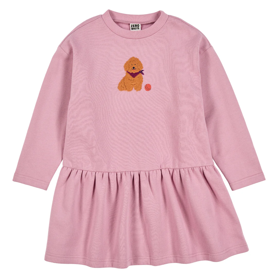 Rochiță grosuță Poodle cu mânecă lungă