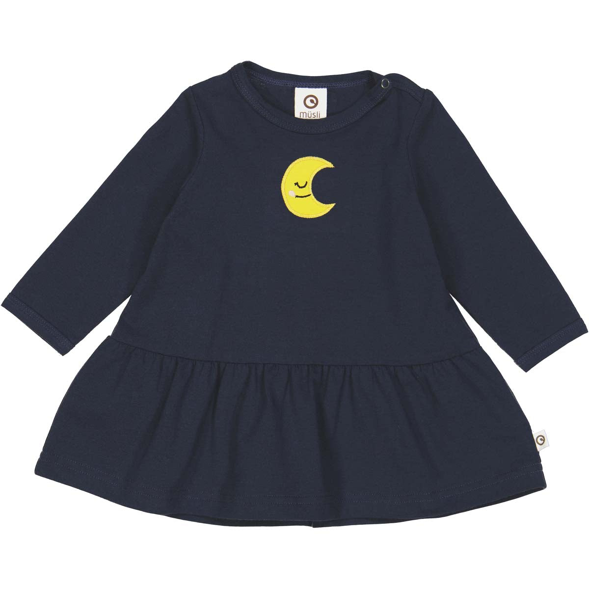 Rochiță Moon cu mânecă lungă, din bumbac organic