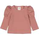 Bluză elegantă, roz prăfuit cu mâneci bufante