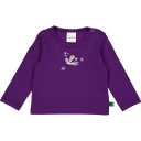 Bluză rib mov cu stele