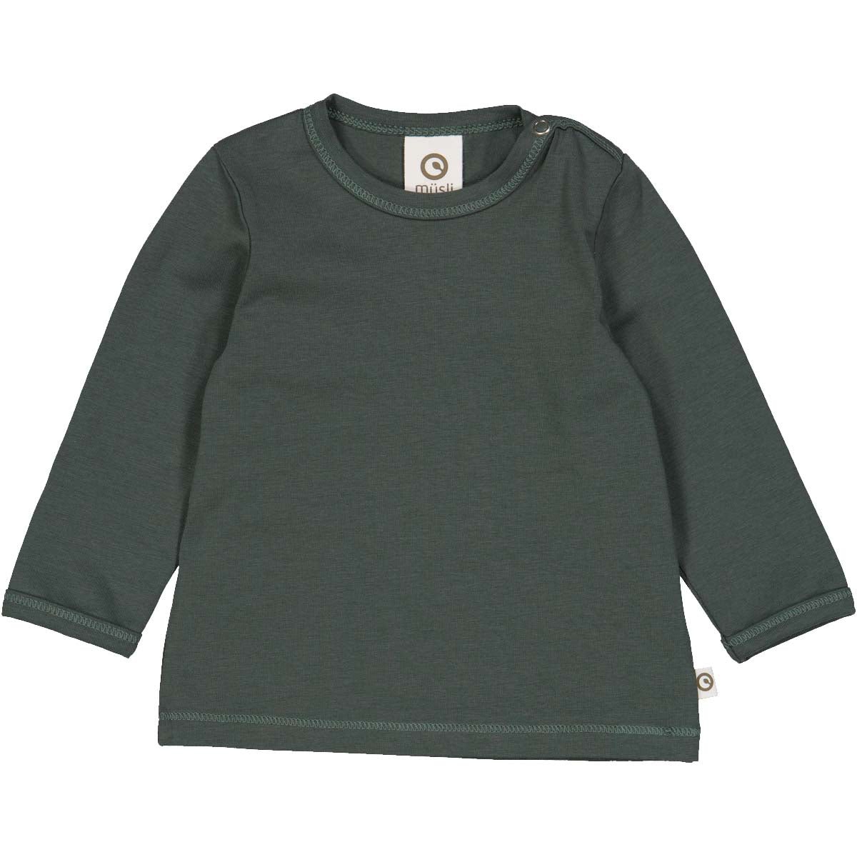 Bluză cozy me verde închis, din bumbac organic