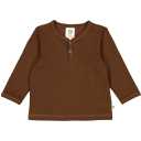 Bluză Cozy me rib maro din bumbac organic