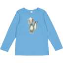 Bluză bleu cu imprimeu iepuraș