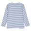 Bluză rib cu dungi crem si albastru pastel