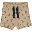 Pantaloni scurți bej cu imprimeu palmieri