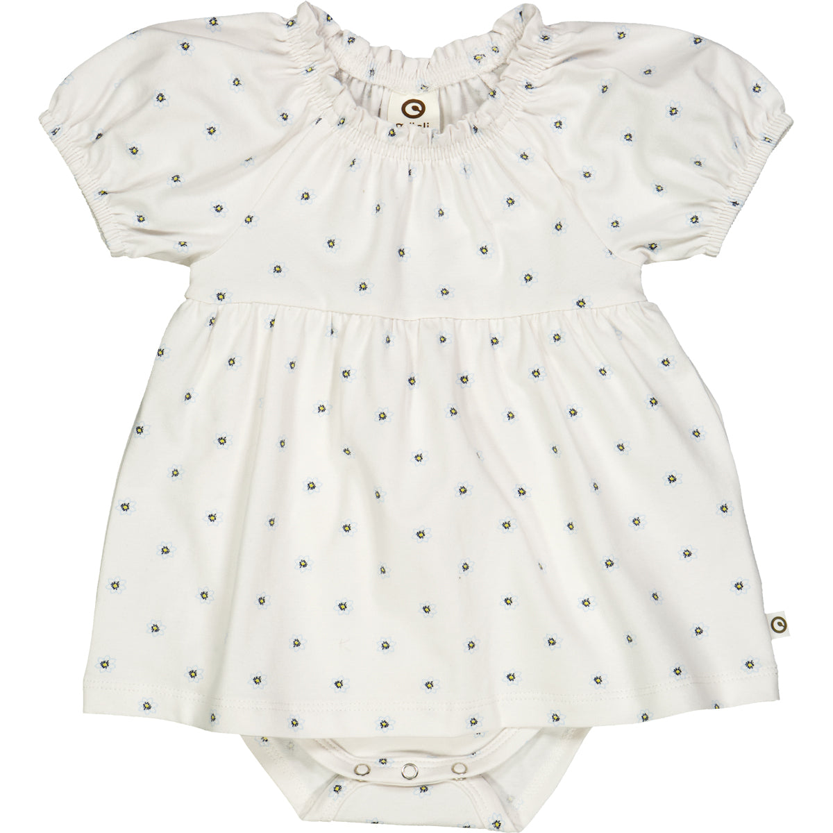 Body rochiță cu mânecuțe bufante și imprimeu Daisy
