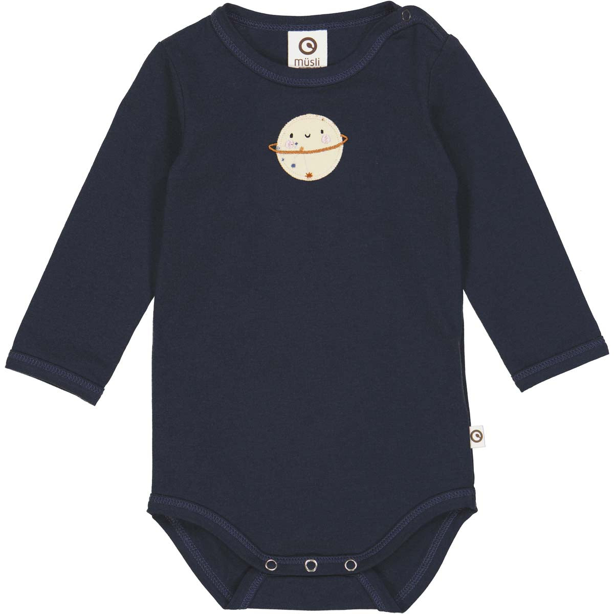 Body bleumarin cu imprimeu planetă