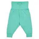 Pantaloni comozi cu talie inaltă verde pastel