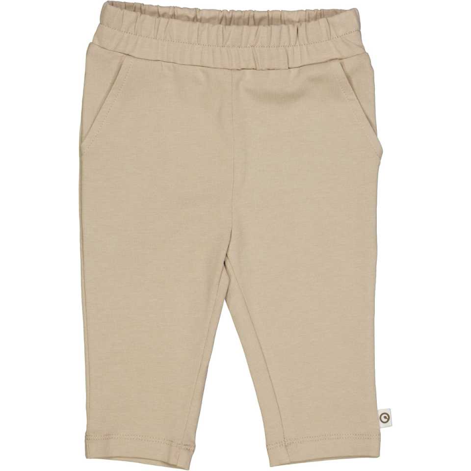 Pantaloni chino bej, din bumbac organic