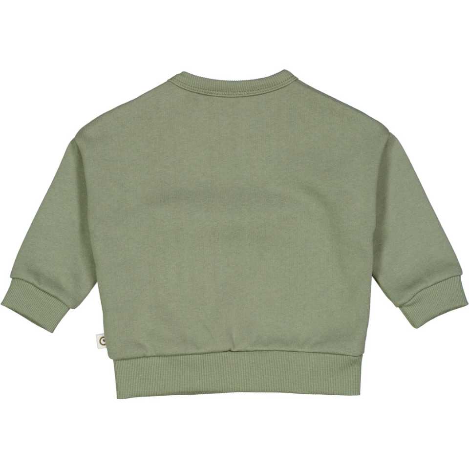 Bluză grosuță Pocket, verde prăfuit