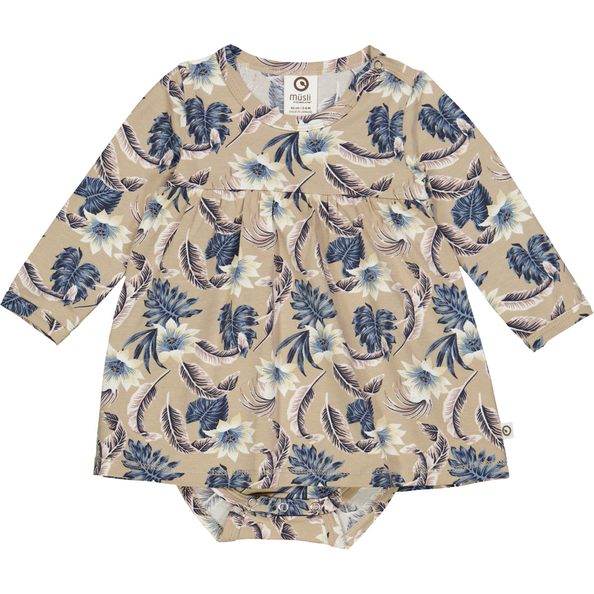 Body rochiță Lily, cu mânecă lungă