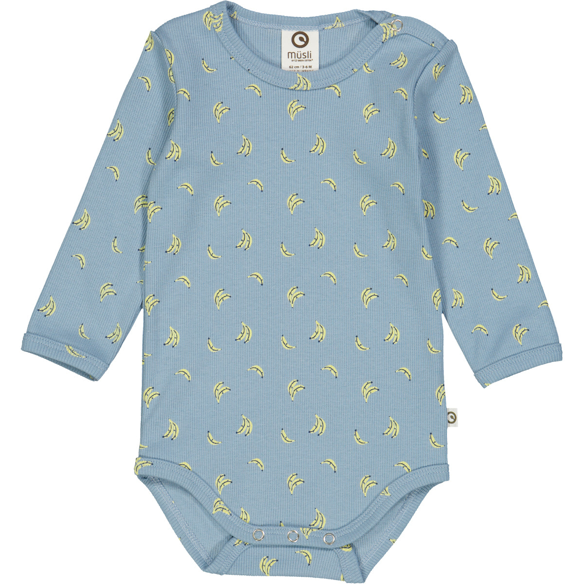 Body cu mânecă lungă și imprimeu banane