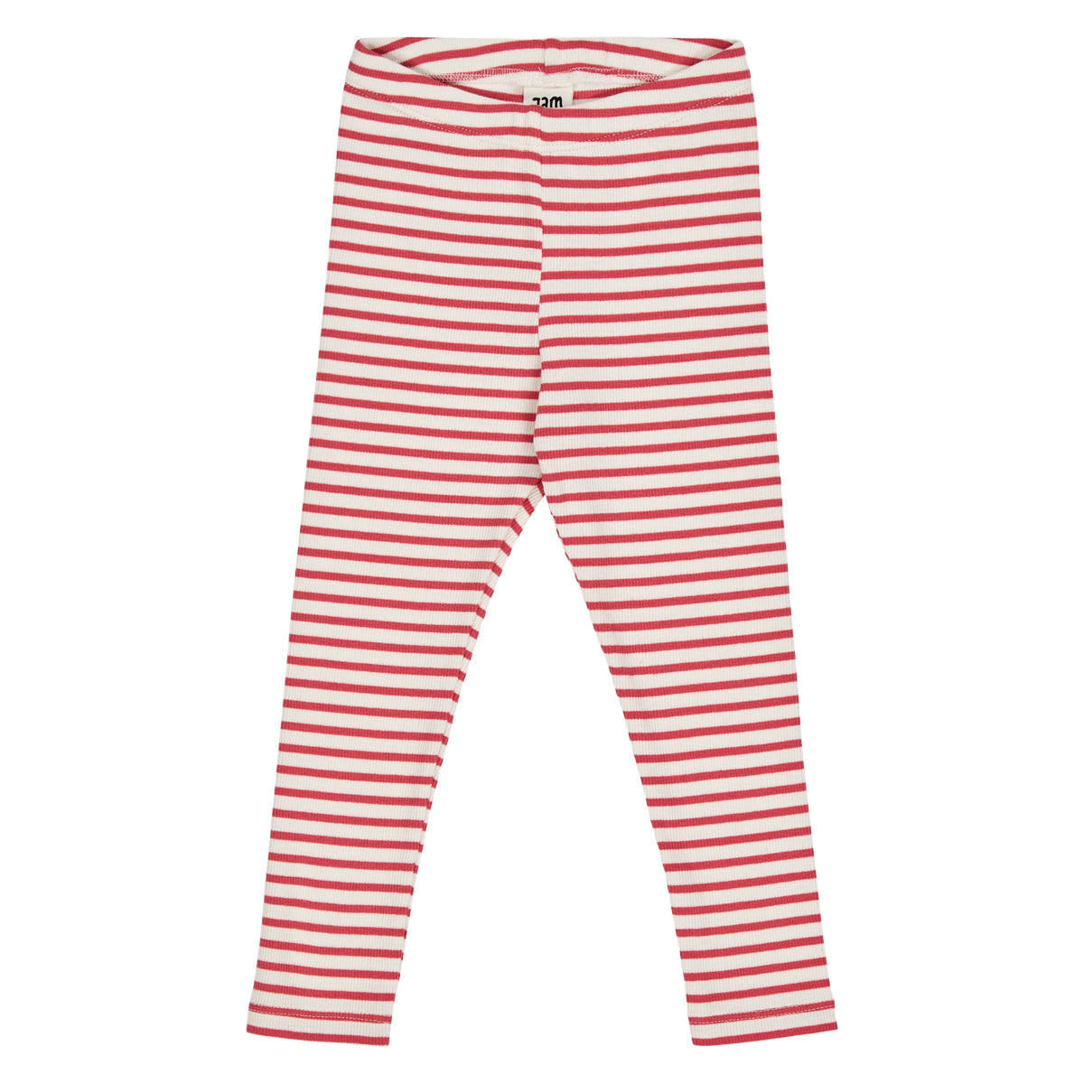 Colanți cu dungi crem și roșu zmeuriu