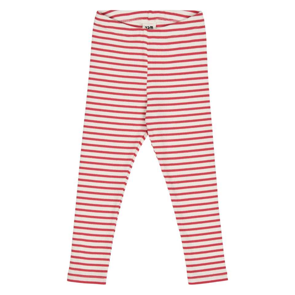 Colanți cu dungi crem și roșu zmeuriu