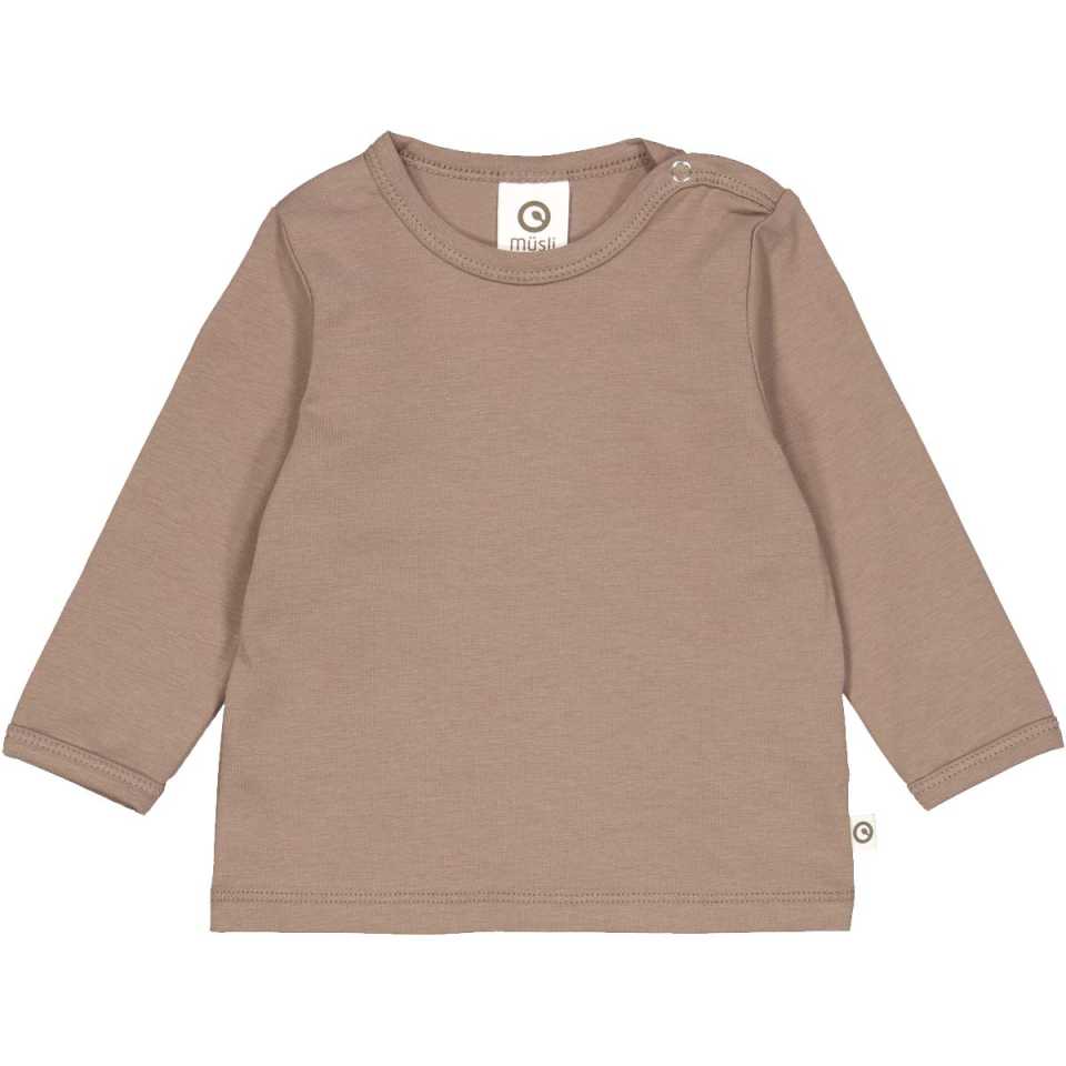 Bluză Cozy Me bej, din bumbac organic