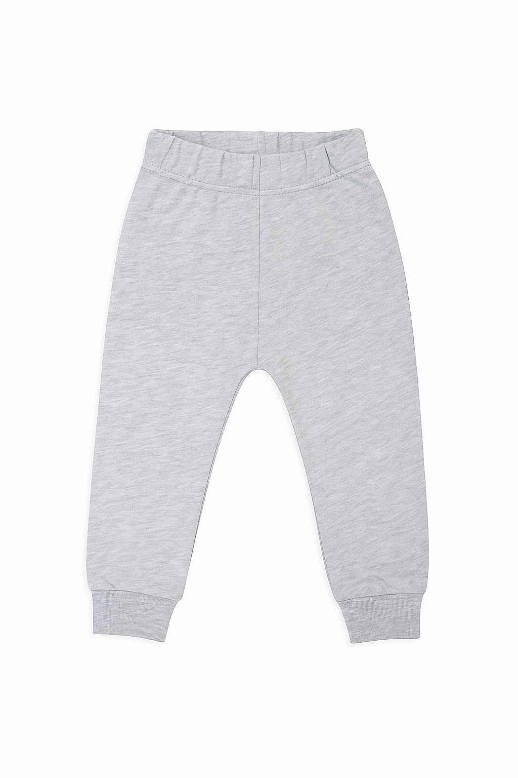 Pantaloni grosuți din bumbac organic, gri deschis