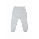 Pantaloni grosuți din bumbac organic, gri deschis