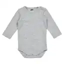 Body simplu cu mânecă lungă, gri deschis