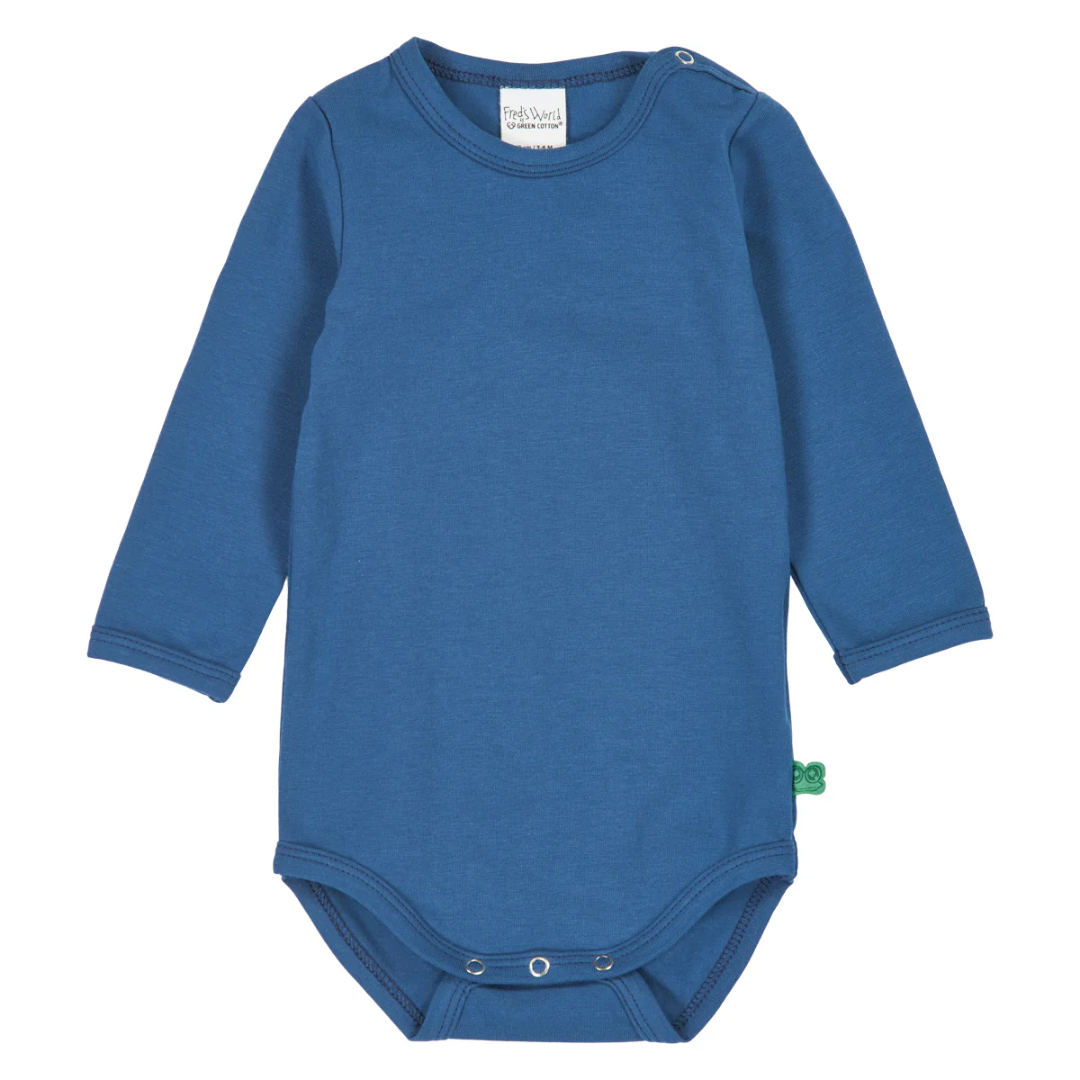 Body Alfa bleumarin intens, din bumbac organic