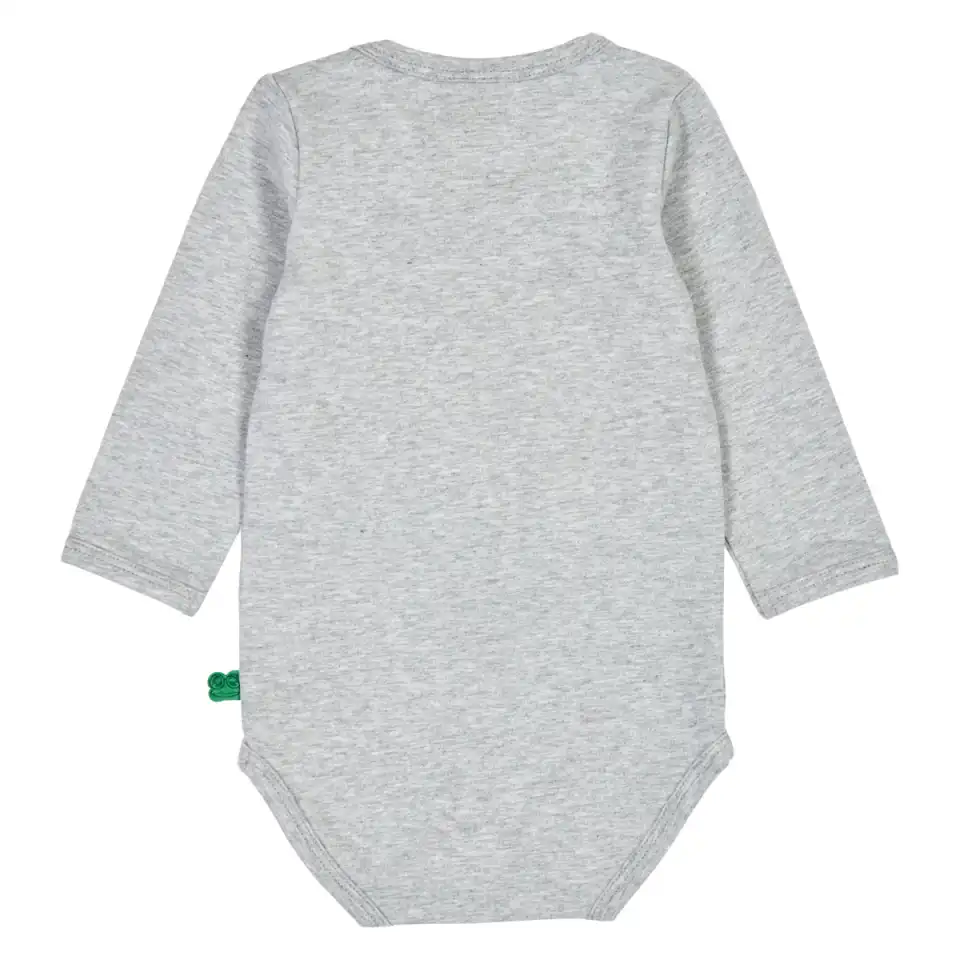 Body Alfa gri deschis, din bumbac organic