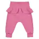 Pantaloni roz-vișinii cu volănașe, pentru bebeluși