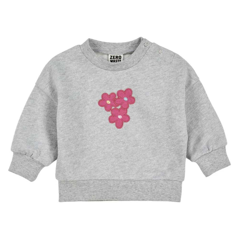 Bluză grosuță cu imprimeu floricele