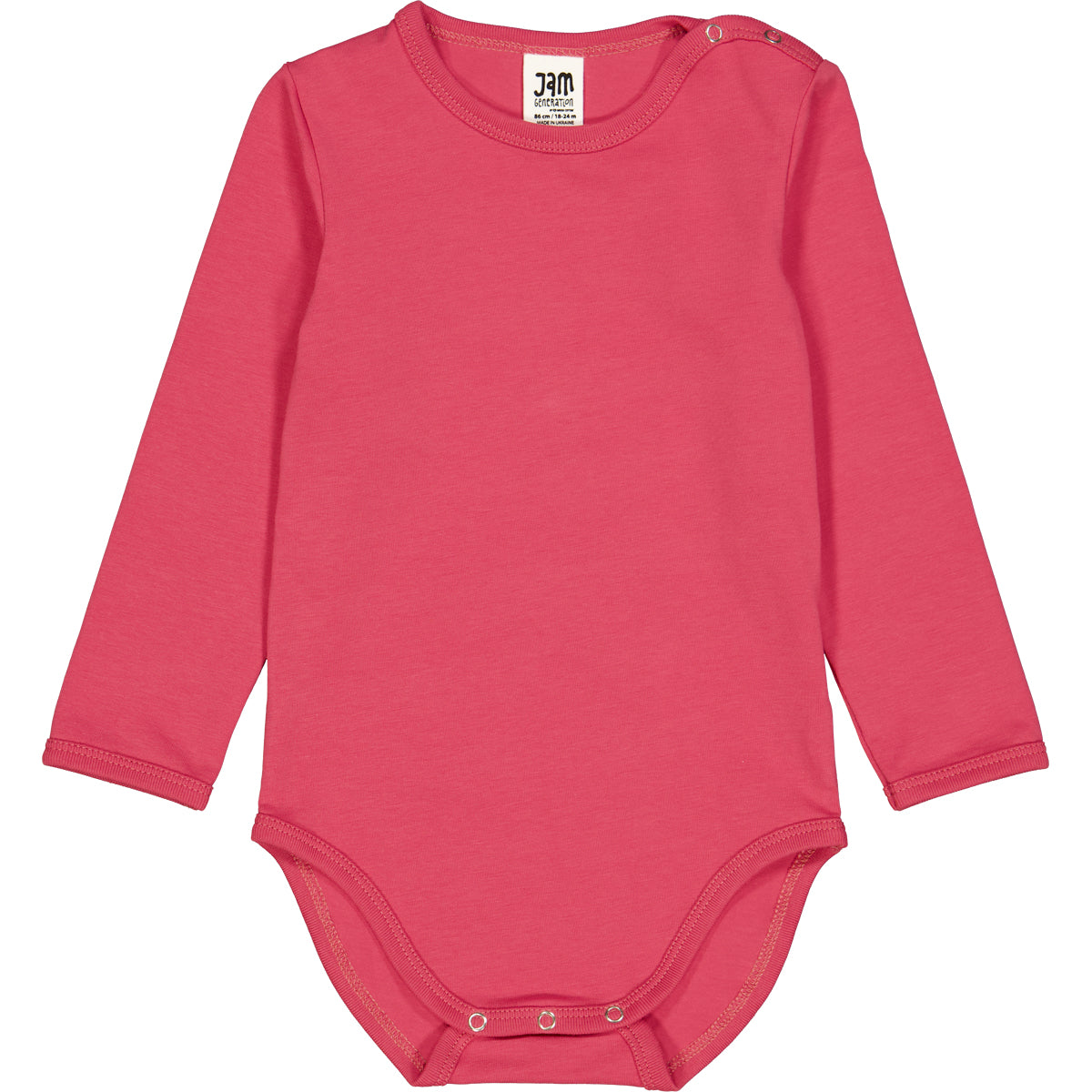 Body cu mânecă lunga, roz zmeuriu