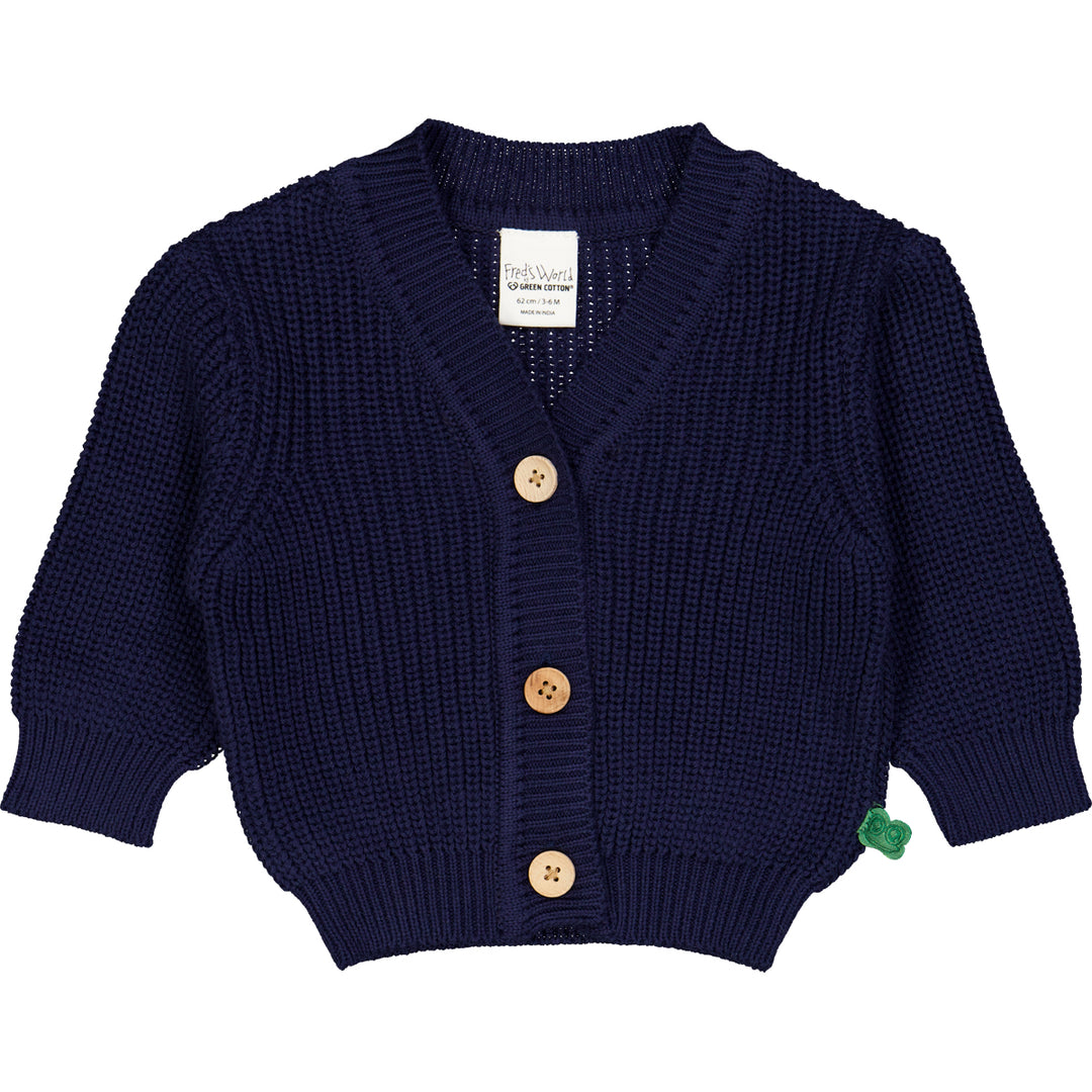 Cardigan tricotat albastru