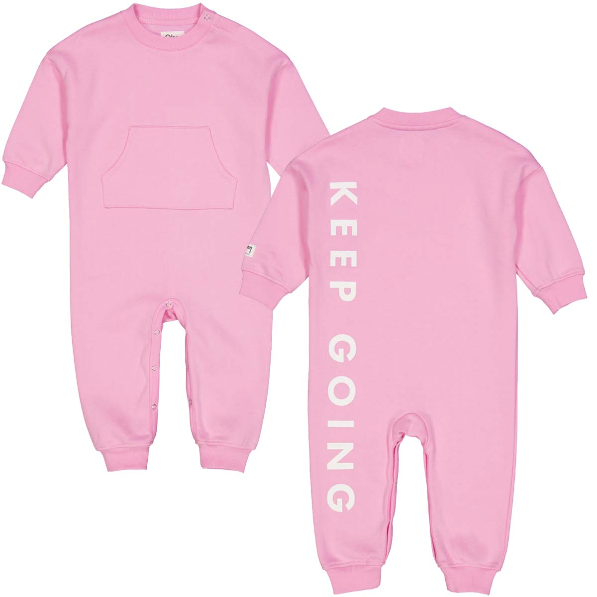 Salopetă roz bonbon