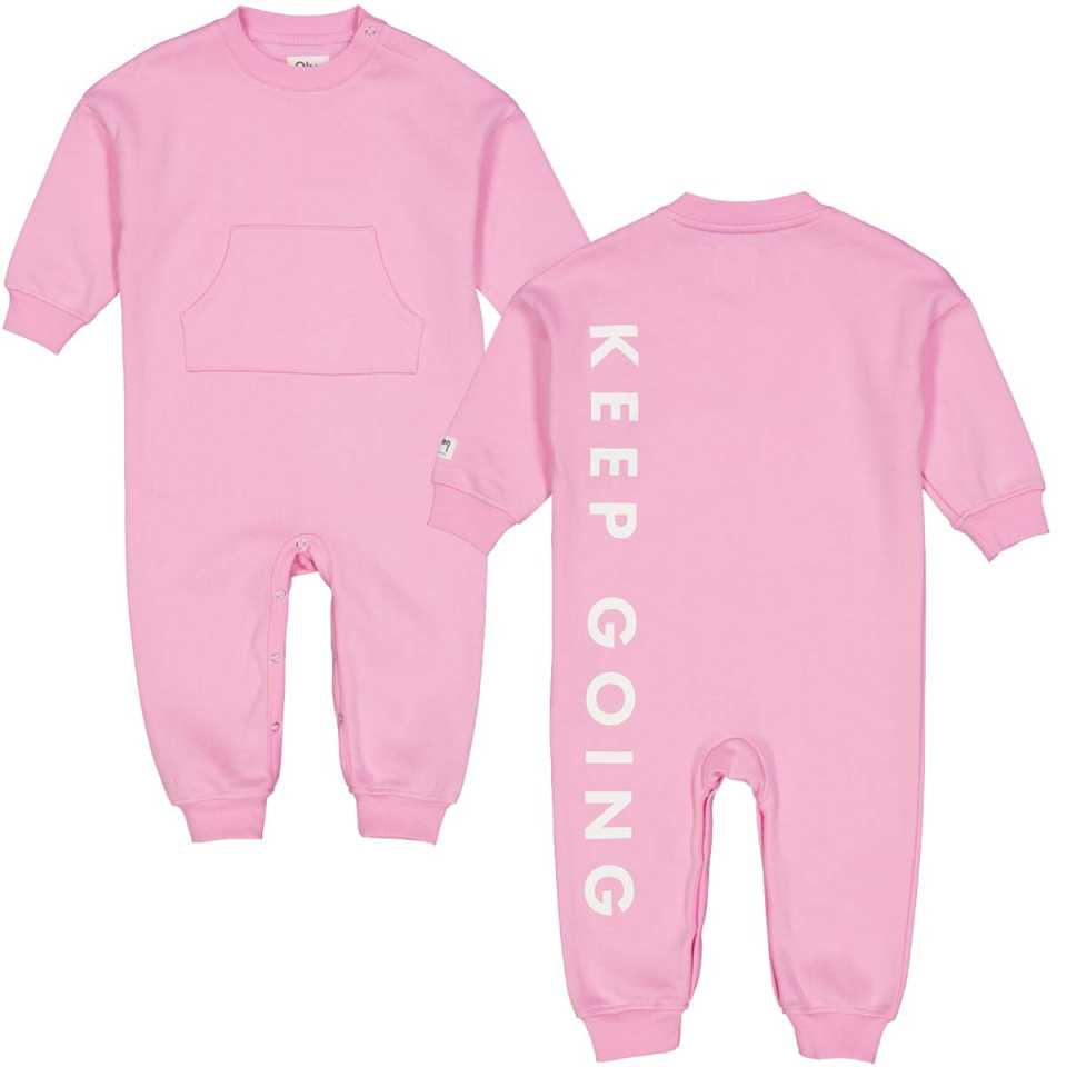 Salopetă roz bonbon