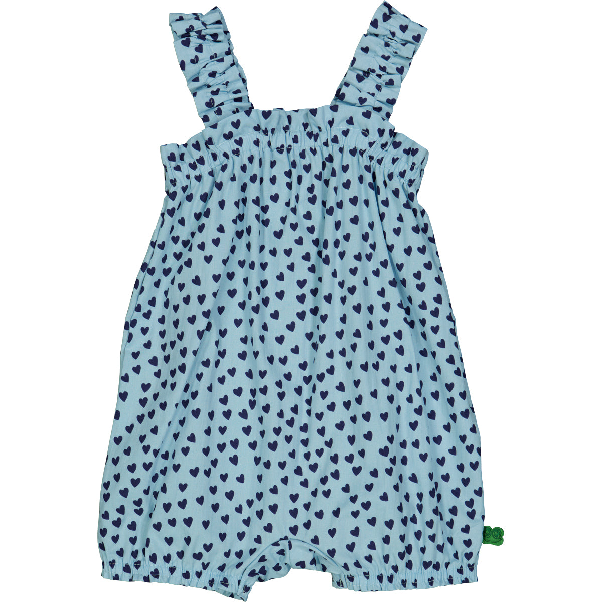 Salopetă bebeluși cu print inimioare
