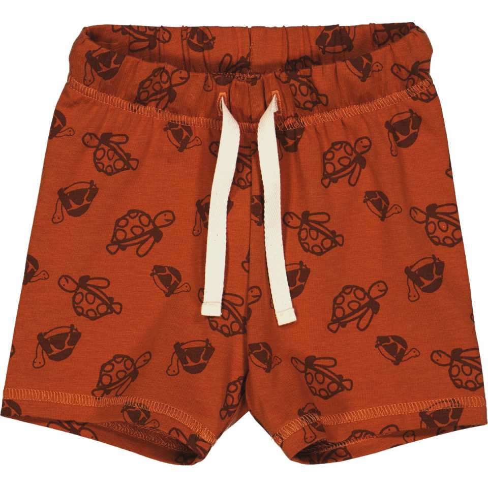 Pantaloni scurți cu imprimeu broaște țestose