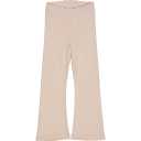 Pantaloni evazați roz pal din bumbac organic