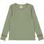 Bluziță rib verde din bumbac organic