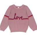 Pulover tricotat roz pudrat