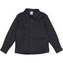 Cămașă bleumarin din catifea reiată cu mânecă lungă