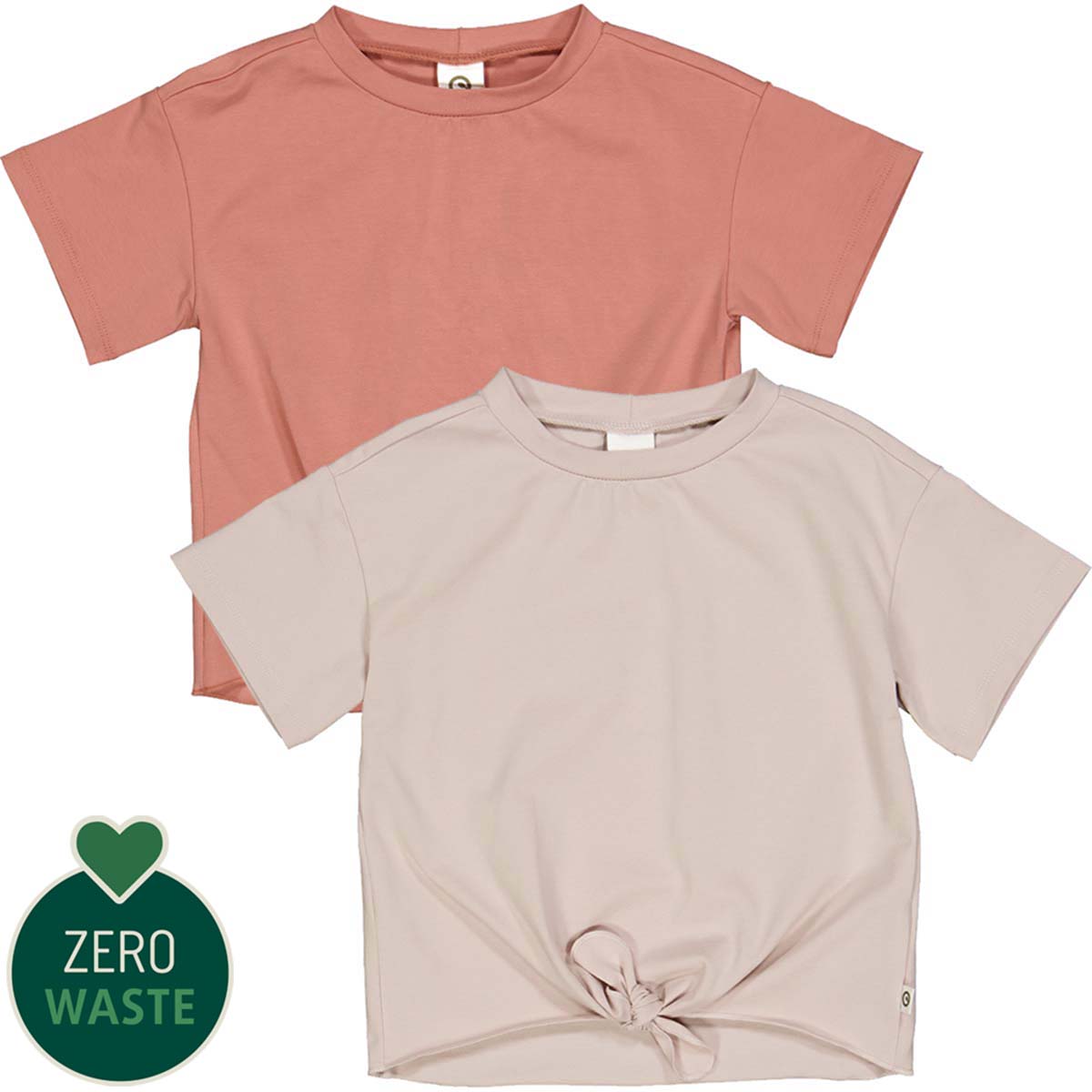 Set două tricouri pentru fete din bumbac organic