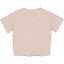 Tricou roz deschis din bumbac organic cu nod