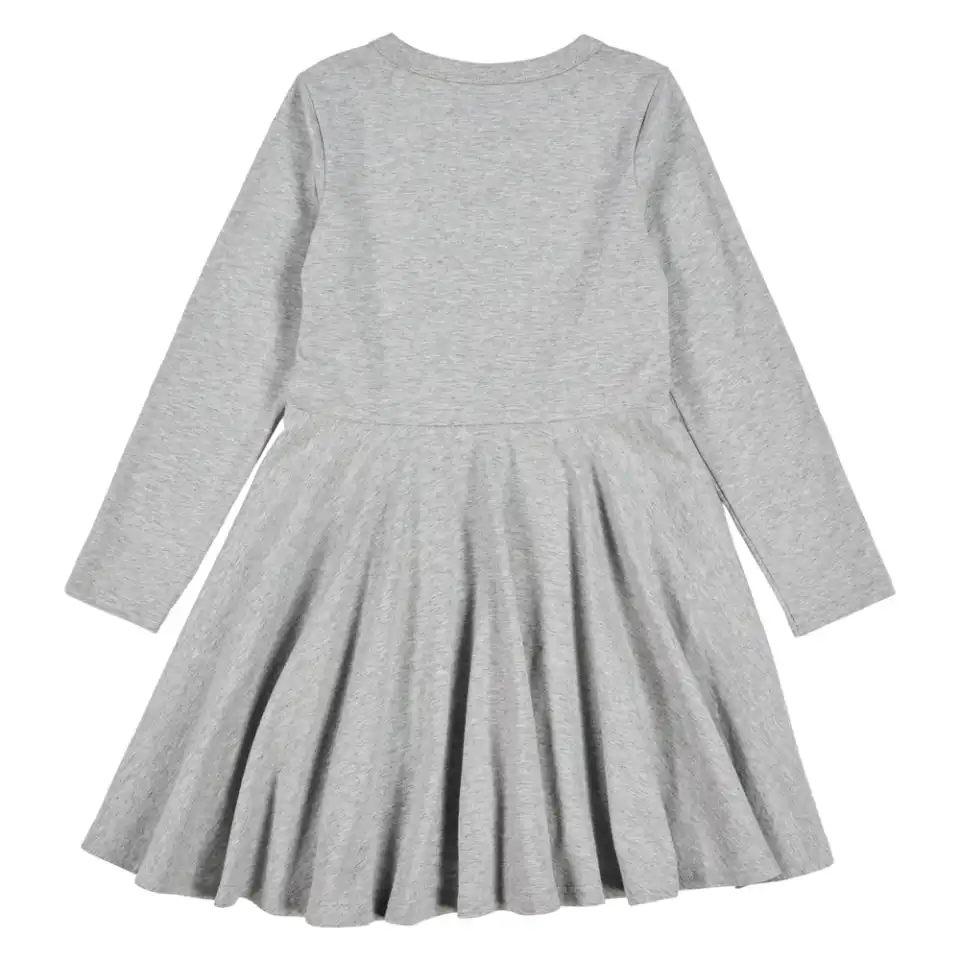 Rochie cu mânecă lungă gri deschis