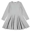 Rochie cu mânecă lungă gri deschis