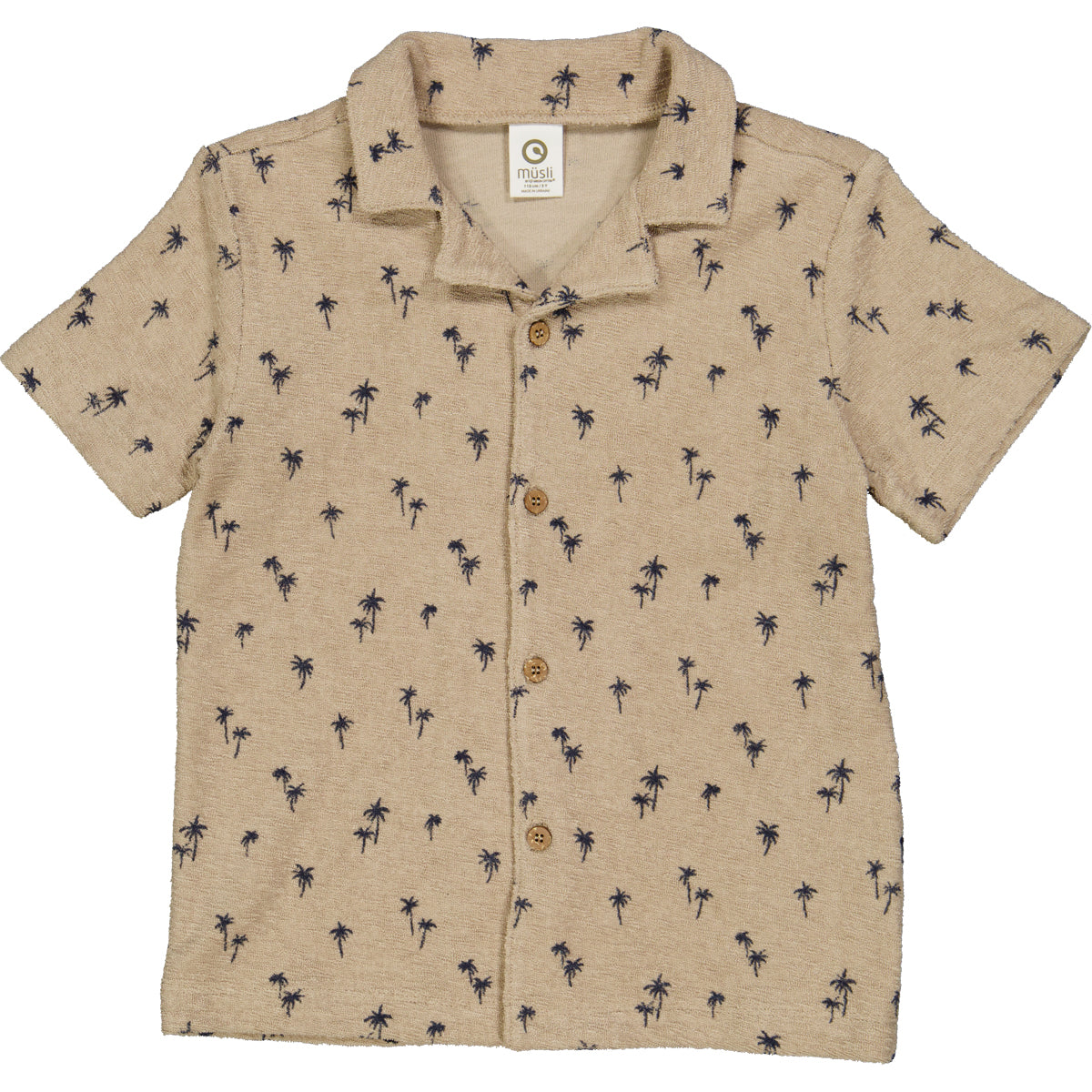 Cămașă băieți cu imprimeu palmieri