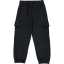 Pantaloni cargo negri din bumbac organic