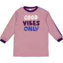 Rochiță grosuță roz pudrat, din bumbac organic