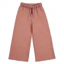 Pantaloni evazați roz pudrat