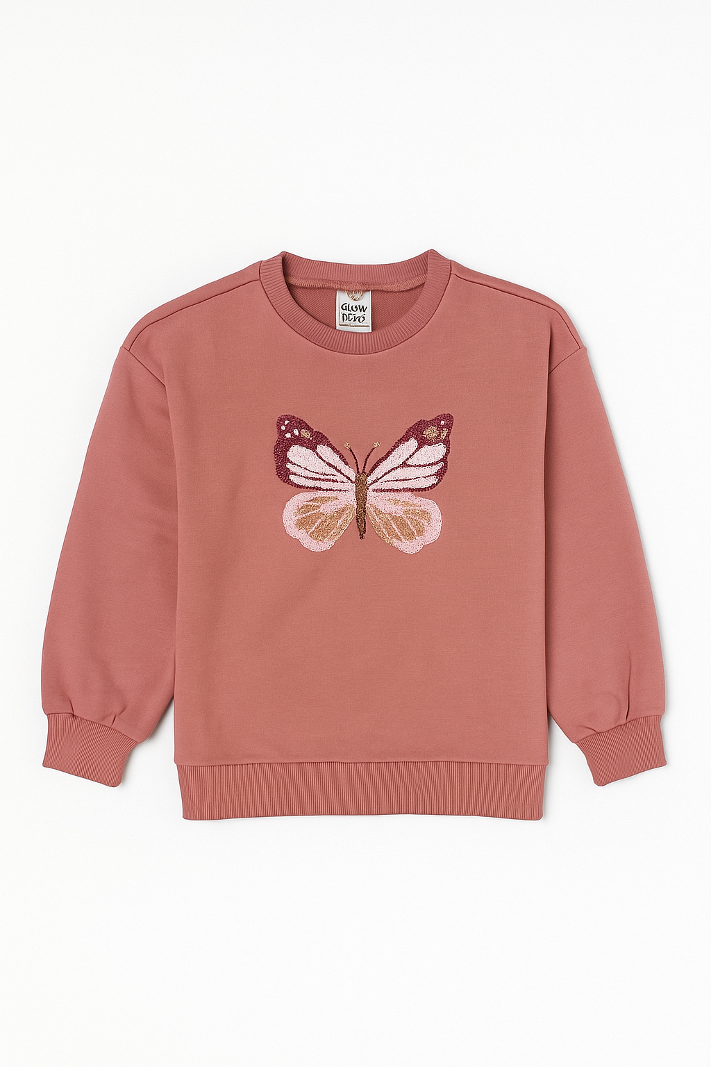Bluză grosuță cu imprimeu fluturaș
